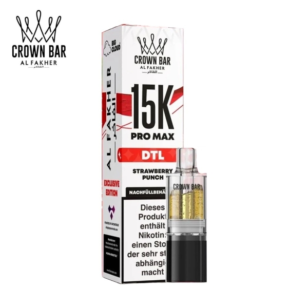 Al Fakher 15K Pro Max - Strawberry Punch - Pods 6mg DTL